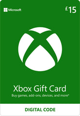 Xbox Gift Card | 15 GBP | Digital Voucher | Xbox One, Series S|X & Windows | (Download Code)